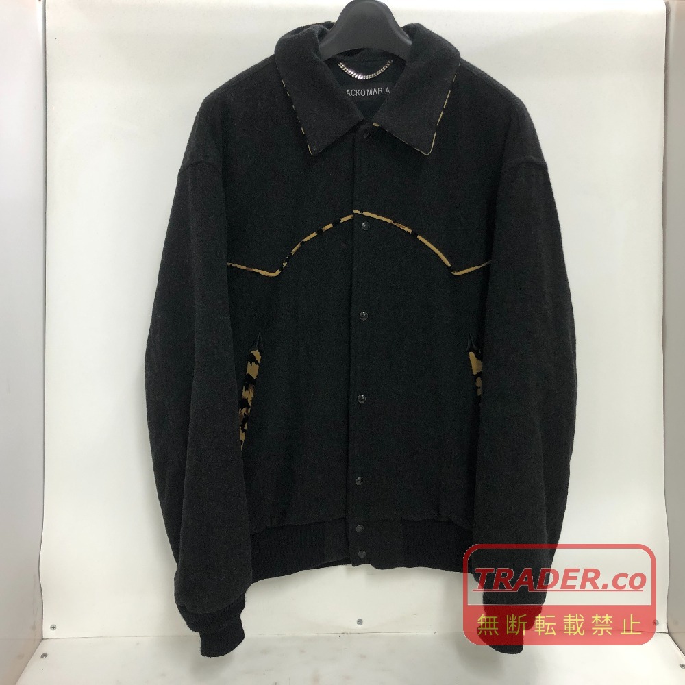 【中古】 ワコマリア WACKO MARIA  WESTERN JACKET  黒いこと  大きさL  日本製 メンズ  アウター  羊毛  02w24686  【牛久店】