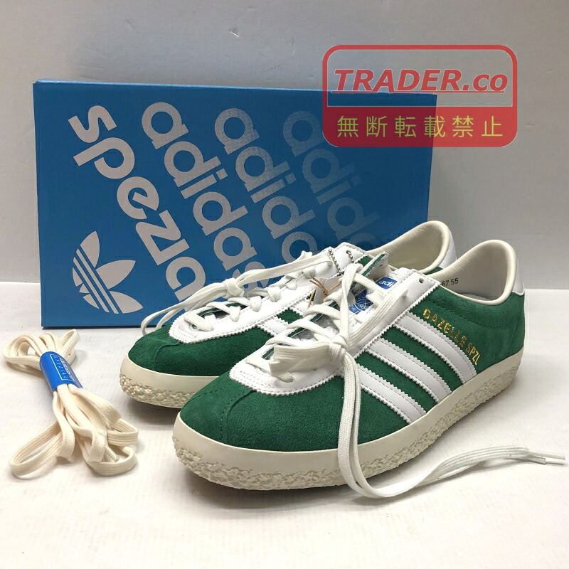 【中古】 アディダス adidas  26.5糎 US8.5 UK8 GAZELLE SPZL Dark Green \u0026 White ガゼル ローカットスニーカー  緑であること IF5787  靴  01w-6446  【結城店】