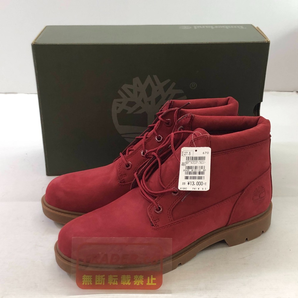 04w6955∞※【中古】 Timberland ティンバーランド ベーシックチャッカブーツ A1QXC 赤いこと US 9.5W スウェード 【八王子店】