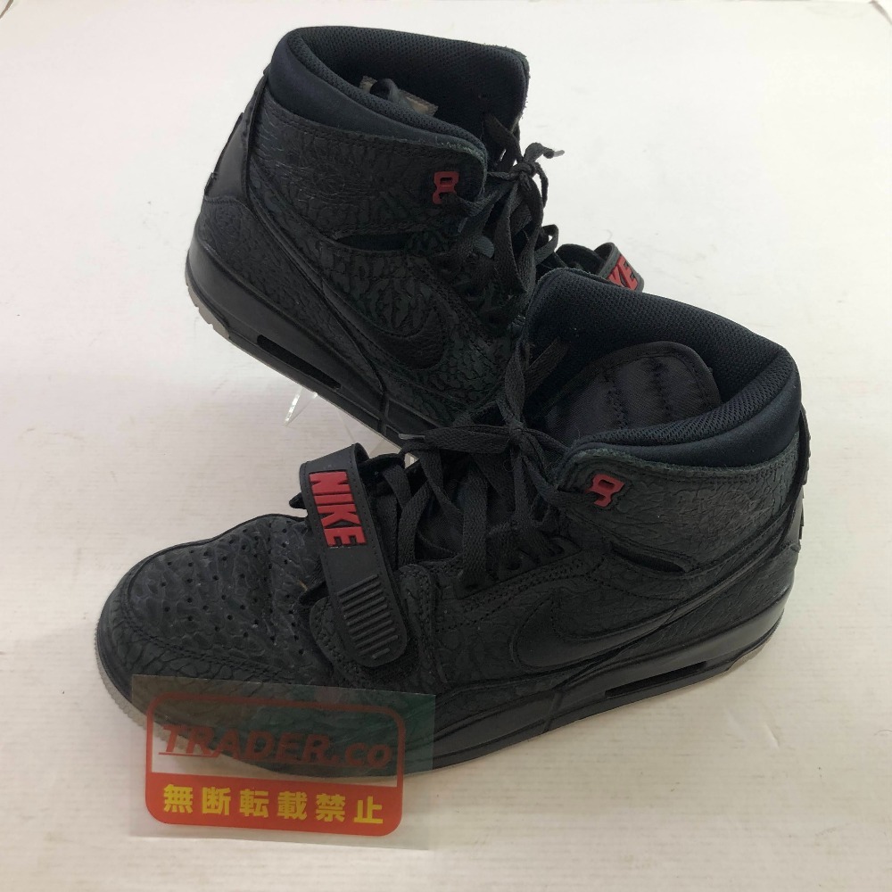 04w6980&infin;※【中古】 NIKE AIR JORDAN LEGACY 312 ナイキ エアジョーダン レガシー 312 AV3922-006 ブラック/ブラック-バーシティレッド 28.5cm スニーカー 【八王子店】｜トレーダー　店
