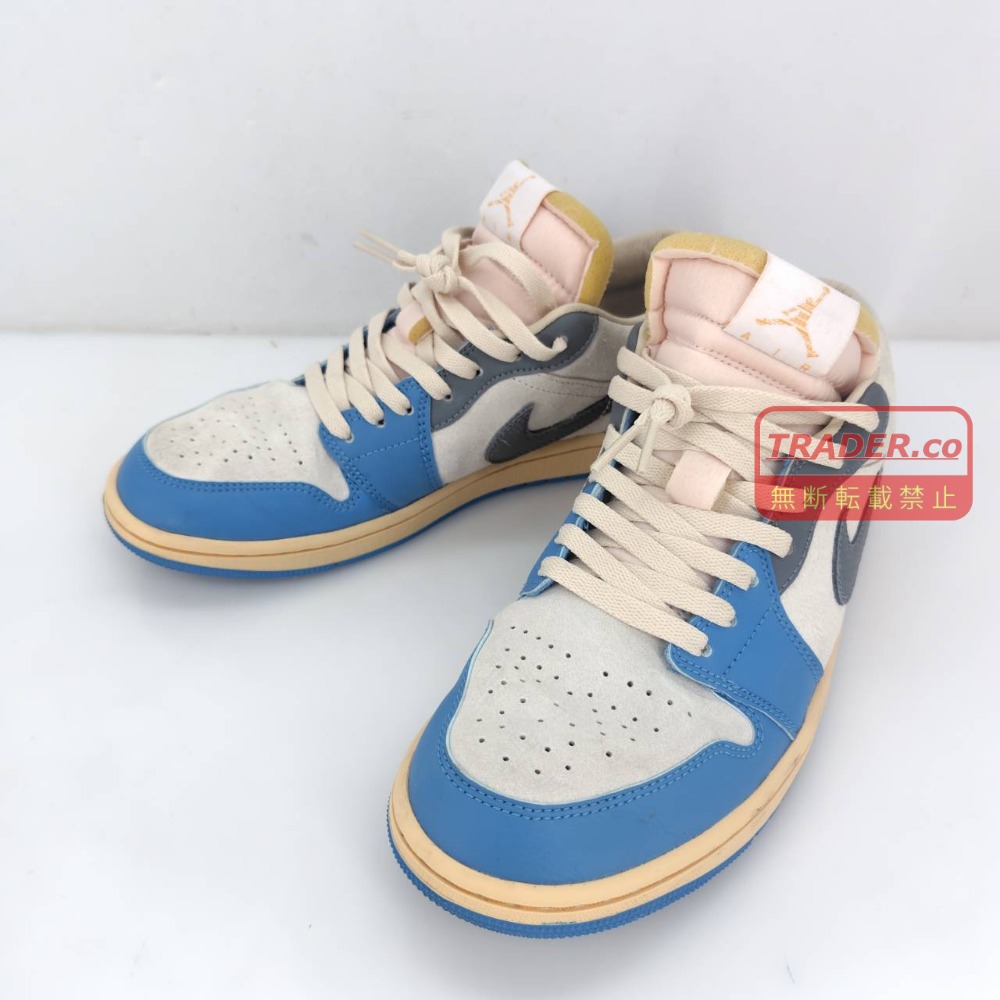 【中古】 ナイキ NIKE  エア湖 ジョーダン 1 置き目 シーズナルエディション AIR JORDAN 1 LOW SE  薄墨色/ともし火青み  27.0糎 US9 UK8 メンズ  スニーカー  DZ5376-469  05w21589  【館林店】