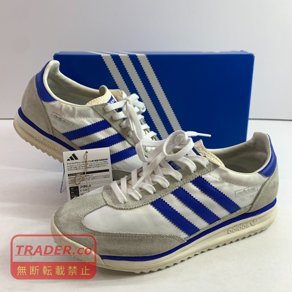 04w7127▽※【中古】adidas SL72 RS アディダス SL72 RS 車輪止め白いこと/青み/クラウドホワイト JH8644 27.5糎【八王子店】