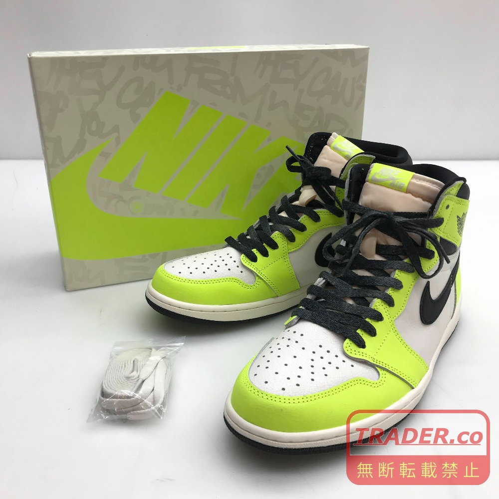 【中古】 ナイキ NIKE  AIR JORDAN 1 RETRO HIGH OG  黄色/黒いこと/白いこと  29.0糎 US11 UK10 EU45 中国製 メンズ  スニーカー  555088-702  05w21763  【館林店】