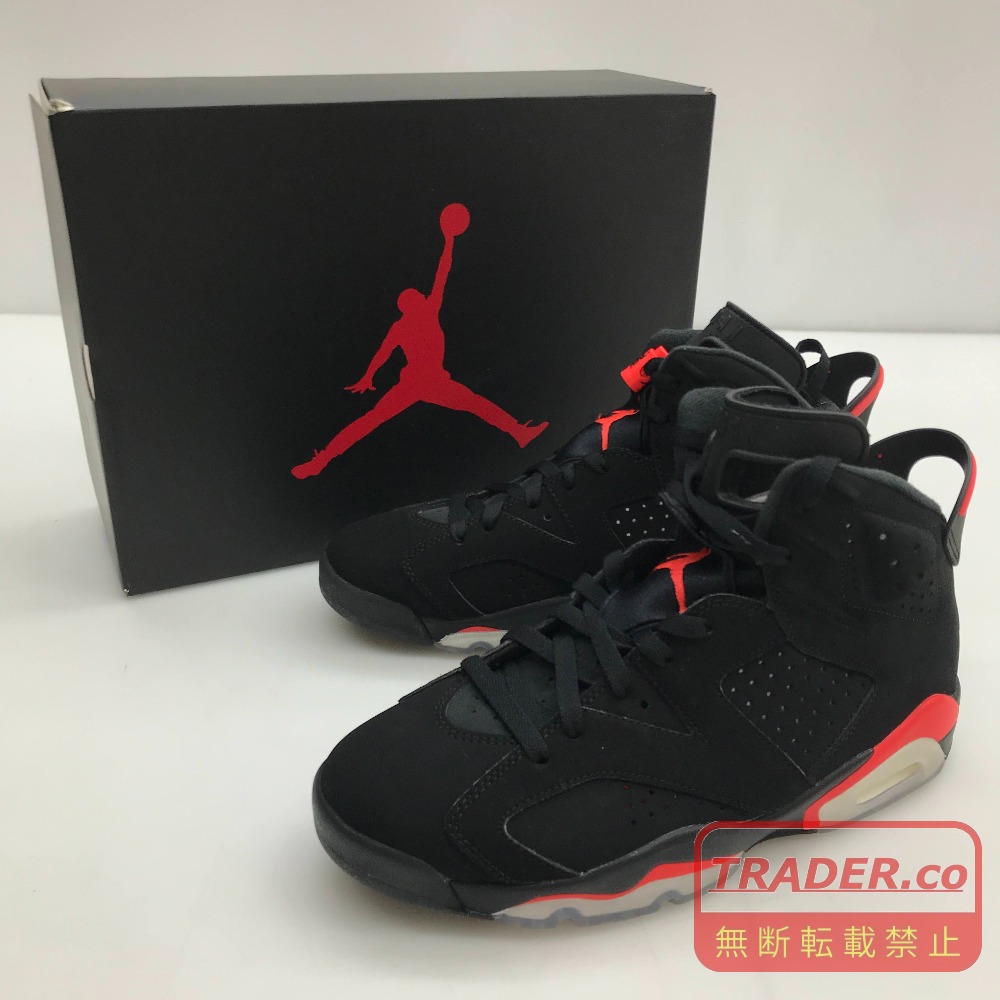 【中古】 ナイキ NIKE  AIR JORDAN 6 RETRO  黒いこと/赤いこと  27.0糎 US9 UK8 中国製 メンズ  スニーカー  384664-060  05w21764  【館林店】