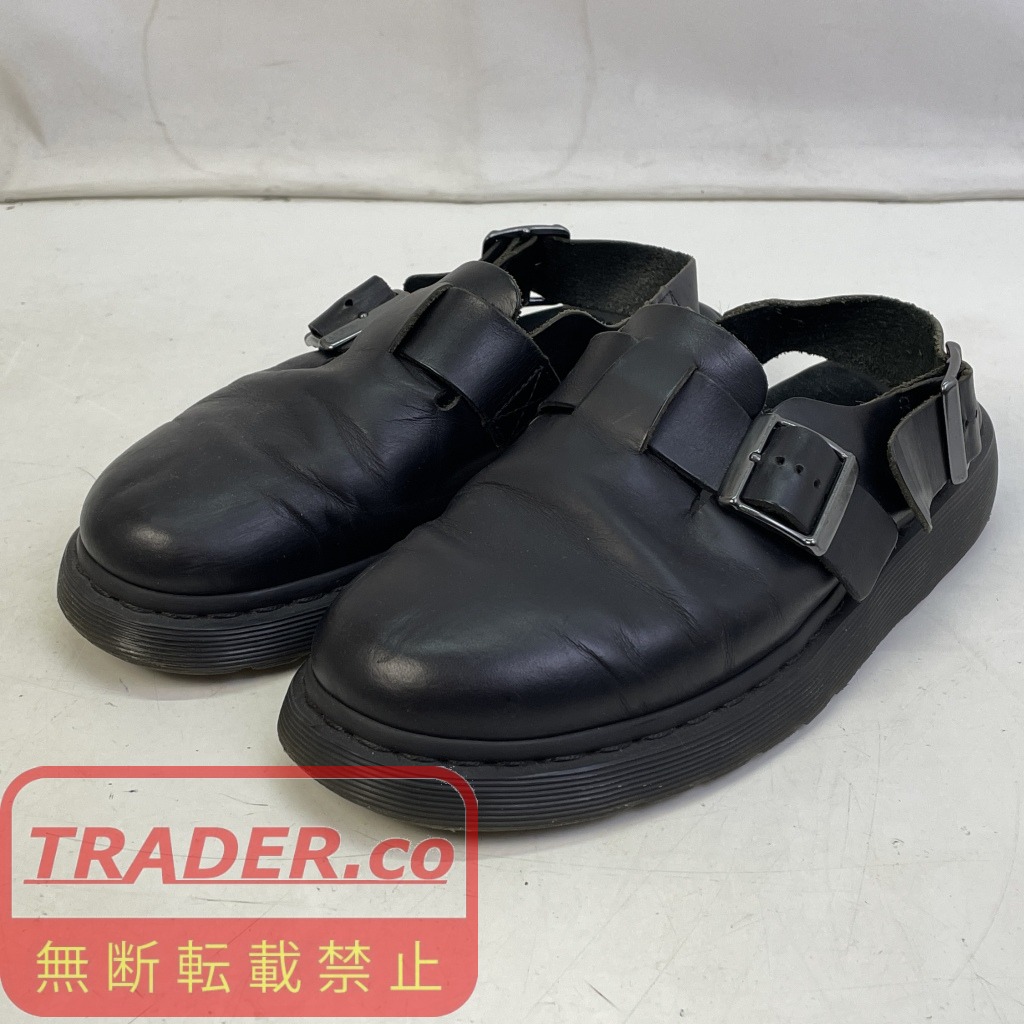 【中古】 お医者さんマーチン Dr.Martens   JORGE  II  ジョージ  SMOOTH LEATHER  サンダル 箱絶無   黒いこと  UK7(26.0) メンズ   01w-6901  【結城店】