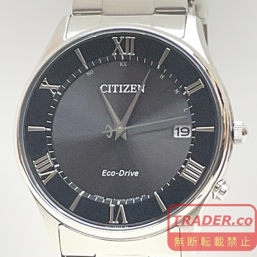 【中古】 シチズン CITIZEN AS1060-54E エコドライブ 光発電 アナログ 箱あり 動作確認済 腕時計 01w-6929 【結城店】｜トレーダー　店