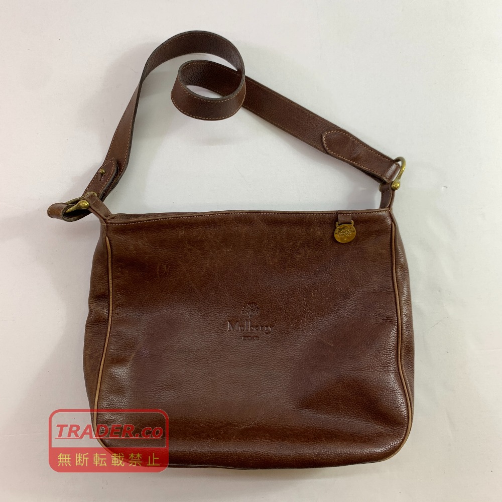 04w7345▽※【中古】MULBERRY マルベリー ショルダーバッグ ブラウン【八王子店】|トレーダー 店