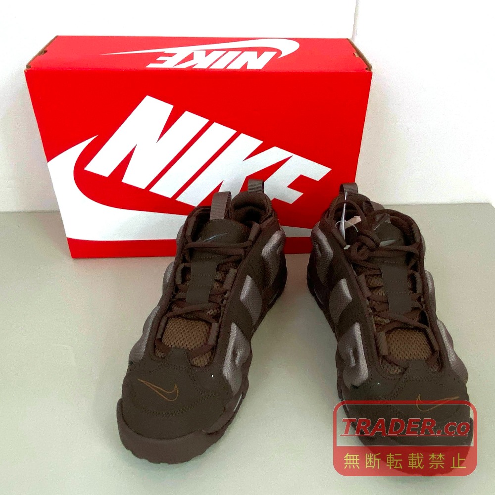 【中古】 Nike Air More Uptempo Low Baroque Brown ナイキ エアモアアップテンポ ロー バロックブラウン 26.0cm メンズ スニーカー FZ3055-200 箱付き タグ付き 03w28022 【入間店】｜トレーダー　店