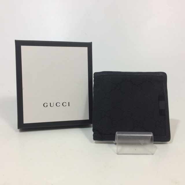 中古 グッチ Gucci メンズ財布 Gucci 財布 二つ折り財布 メンズ Gg 黒 ブラック 黒 G1xwn 8615 01r1570 トレーダー 店