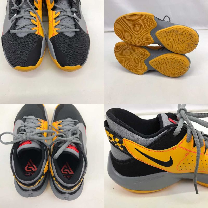 中古 ナイキ Nike Zoom Freak 2 シューズ バスケットボールシューズ バッシュ メンズ レディース Ck5424 006 鼠色 死灰 Gray 黄色 黄 Yellow 道中師 黒いこと Black 号数27 5 桟敷あり 中古尊厳 01r2530 Barrakuda At