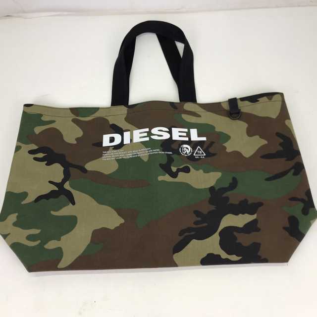 中古 ディーゼル Diesel バッグ X Ps536 H3845 リバーシブル トートバッグ ショルダーバッグ 迷彩 カモフラージュ 緑 グリーン Green 中古品 01r2943 結城店 Andapt Com