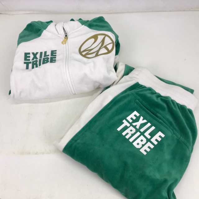 中古 Exile 24karats 24カラッツ ジャージ 緑 セットアップ ベロア ストリート Green グリーン サイズm 中古品 01r2947 結城店 Bouncesociety Com