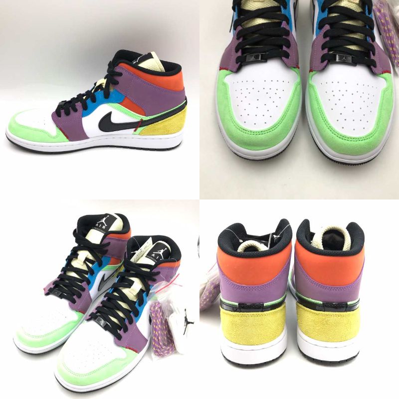中古 Nike ナイキ Wmns Air Jordan 1 Mid Se Cw1140 100 ハイカットスニーカー マルチカラーウィメンズ エア ジョーダン 1 ミッド レディース Aj1 靴 サイズ29 箱あり 中古品 01r3370 結城店 Kiev24 Com