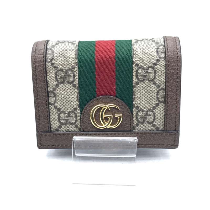 市場 中古 名刺入れ Gucci レディース Ggカードケース オフィディア 紙幣入れ付き ミニ財布 コインケース グッチ