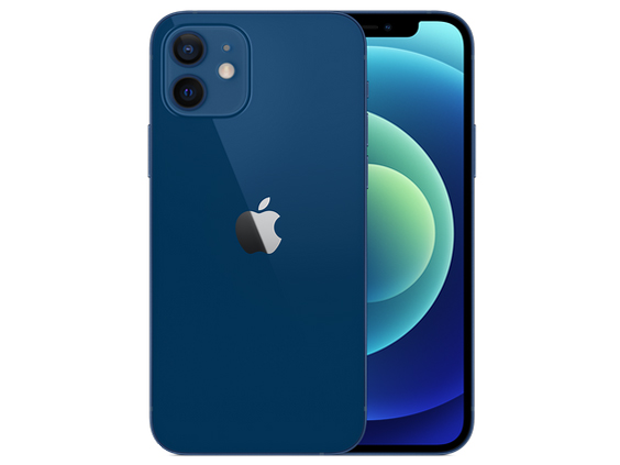 並品)〈SIMフリー〉Apple IPhone 12 64GB ブルー 3H518J A(展示品型番