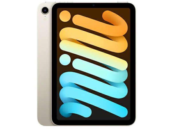 【中古】(良品)〈SIMフリー〉Apple iPad mini 第6世代 Cellular 64GB スターライト MK8C3J/A【安心保証90日/赤ロム永久保証】iPadmini6 本体 アイフォーン アイフォン スマホ