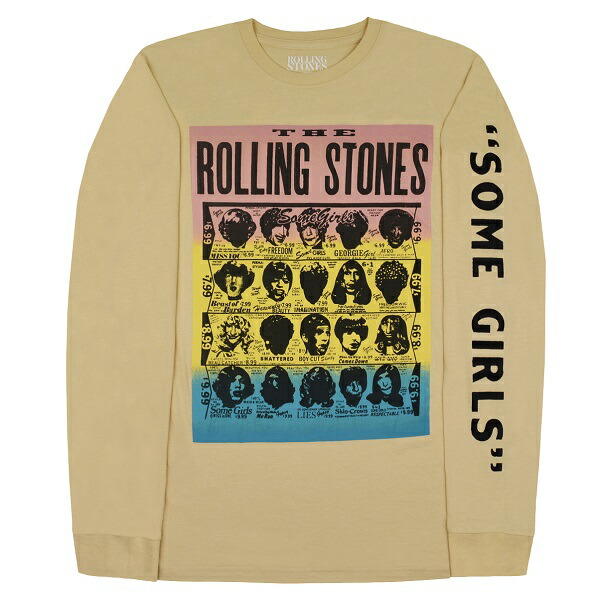 THE ROLLING STONES ローリングストーンズ Some Girls Poster ロングスリーブ Tシャツ画像