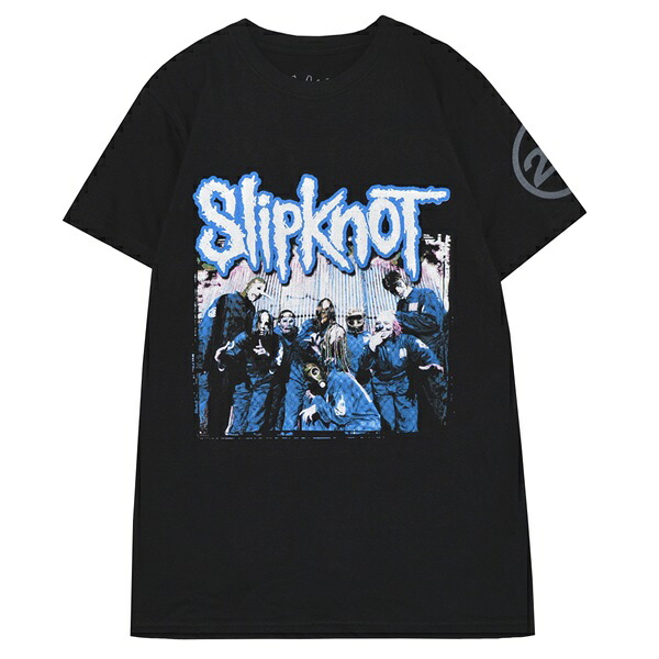 【希少M☆US輸入】スリップノット バンドTシャツ 両面ビッグプリント ブラック SLIPKNOT バンドTシャツ 両面プリント メンズL 古着 スリップノット