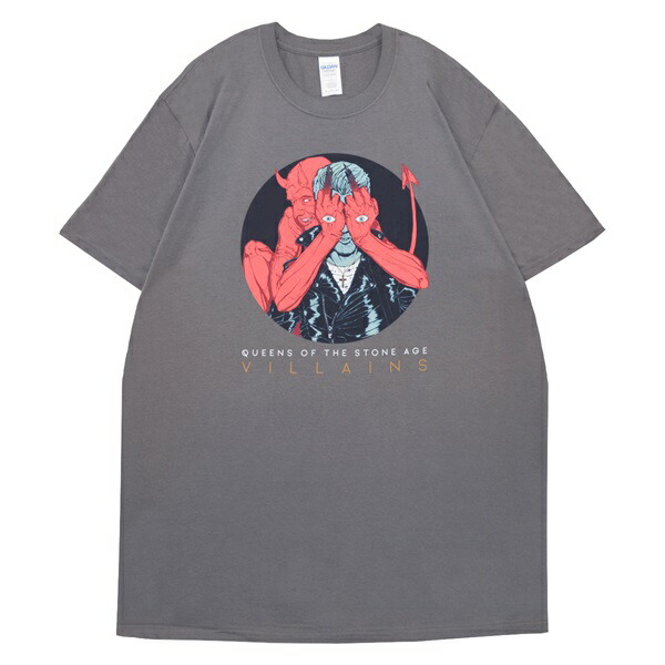 楽天市場】Queens of the Stone Age / Villains Tour Tee (Charcoal