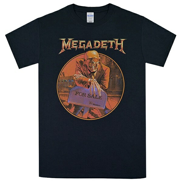 メガデスTシャツ　1987年製　レア メガデスのTシャツ、ヴィンテージのレアな色褪せた黒のTシャツ