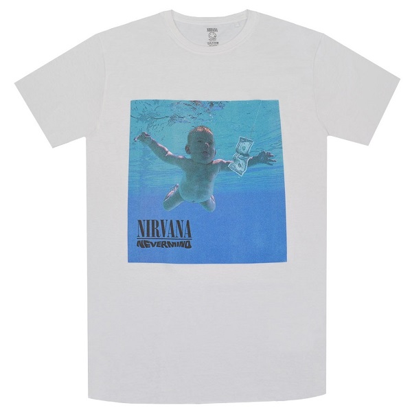 NIRVANA ニルヴァーナ Nevermind Album Tシャツ WHITE画像