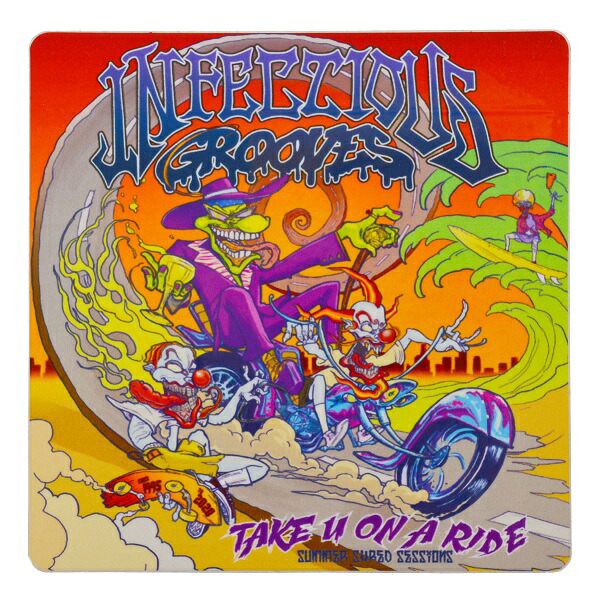 【楽天市場】INFECTIOUS GROOVES インフェクシャスグルーブス Take You On A Ride ステッカー：GEEKHEAD