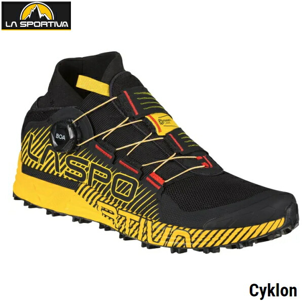 楽天市場】La Sportiva/スポルティバCYKLON（サイクロン）ユニセックスブラック×イエロー : 信州トレイルマウンテン