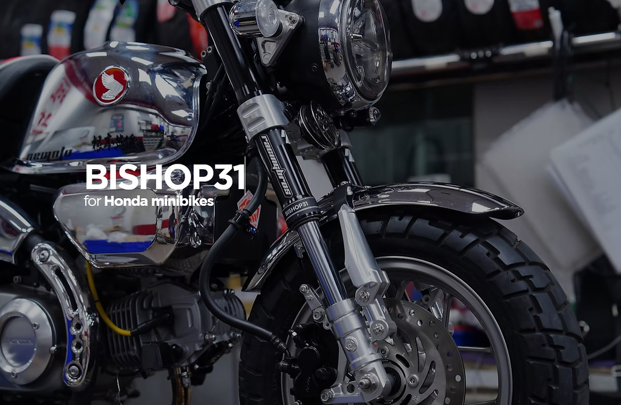 【レーシングブロス 】BISHOP31 / Regular　　HONDA Monkey125 / MSX / DAX125用 ビショップ31/　レギュラー用　フルアジャスタブルタイプ倒立フロントフォーク　正規品 送料無料　RacingBros　トランプサイクル 108,900円