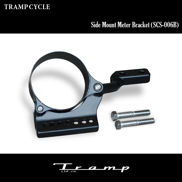 満点の Tramp Cycle トランプサイクル サイドマウントメーターブラケット Side Mount Meter Bracket ブラックタイプ 04年以降モデル Xl 注意 16年 Xl10c Xl10cａ Xl10cpは不可 ハーレーダビッドソン 社外品 Harley Davidson Scs 006b Fucoa Cl