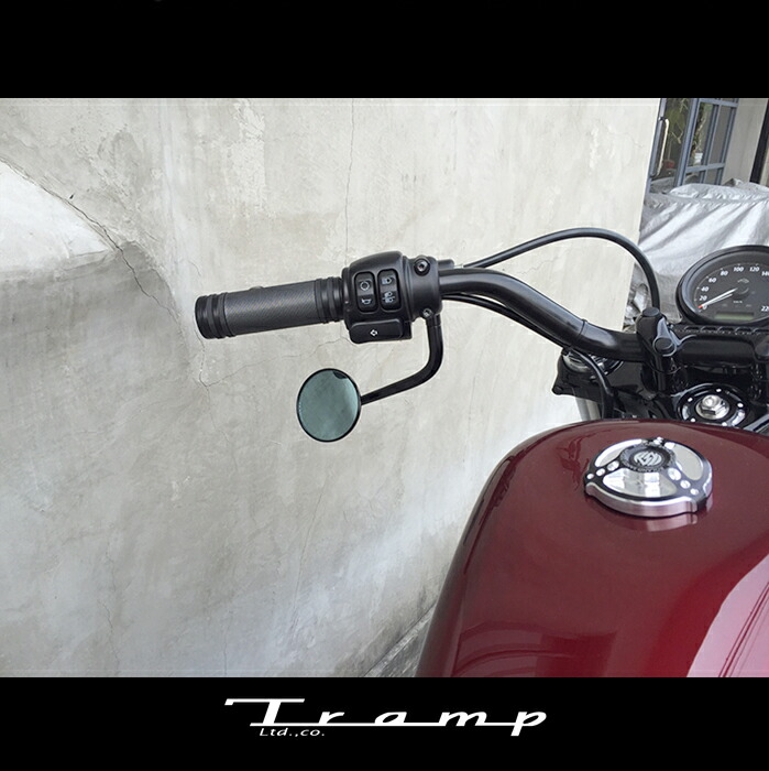楽天市場 Tramp Cycle トランプサイクル ラウンドタイプバックミラー 左右セット カラー ブラック スポーツスター ダイナ対応製品 ハーレーダビッドソン 社外品harley Davidson Tot 044b Tramp Cycle