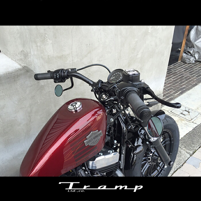 楽天市場 Tramp Cycle トランプサイクル ラウンドタイプバックミラー 左右セット カラー ブラック スポーツスター ダイナ対応製品 ハーレーダビッドソン 社外品harley Davidson Tot 044b Tramp Cycle