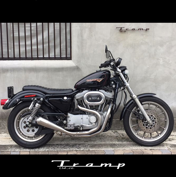 楽天市場 Tramp Cycle トランプサイクル マフラー スポーツスター Evo 03年モデル用 Fulltitanium Muffler Dual Exhaust 2in2 左右出し Natural ナチュラルタイプ Tmf 066e ハーレーダビッドソン 社外品harley Davidson 送料無料 Tramp Cycle