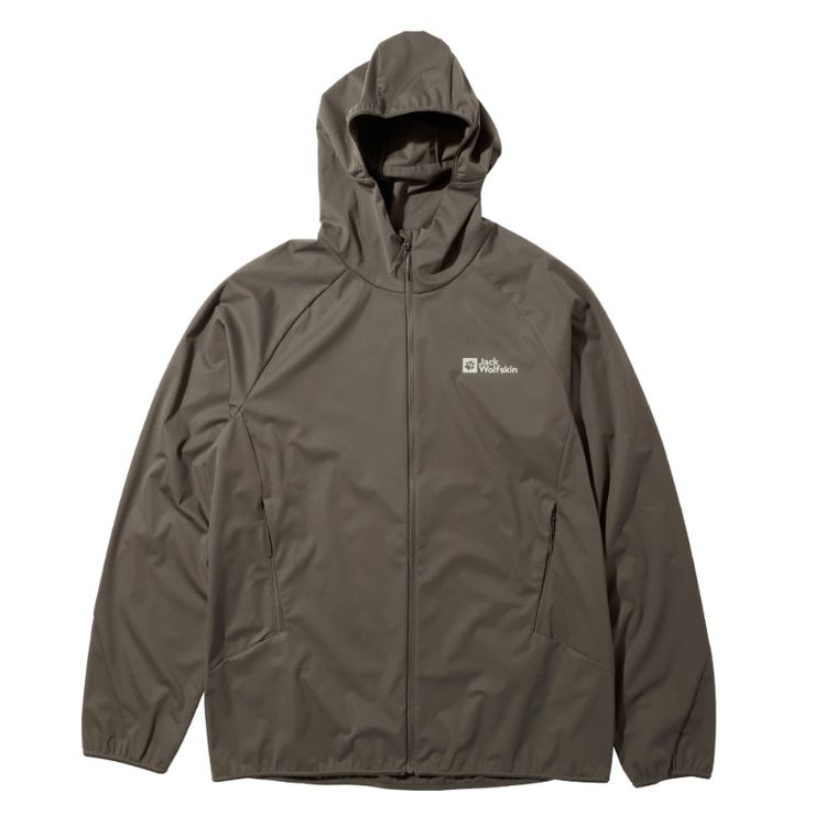 24秋冬ジャックウルフスキンJackWolfskinメンズプレライトプロジャケットA60209Aストレッチ防風ウインドブレーカーパーカーフルジップフード付撥水