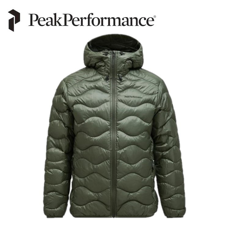 PeakPerformance フード付きジャケット L 黄色 未使用 PeakPerformance ピークパフォーマンス フロスト グレー