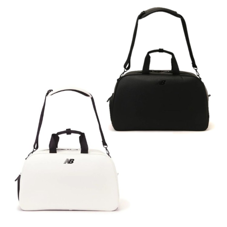 【美品！！】ニューバランスゴルフ ボストンバッグ ニューバランスゴルフ NB エナメル調合皮ミニボストンバッグ