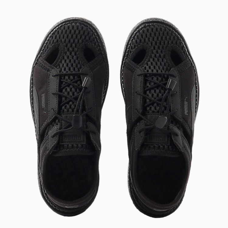 25春夏PUMAプーマレディースバスケットプラットフォームトレースライトミュールウィメンズスニーカー382872サンダル厚底軽量高クッション性メッシュ素材通気性ネオプレーン