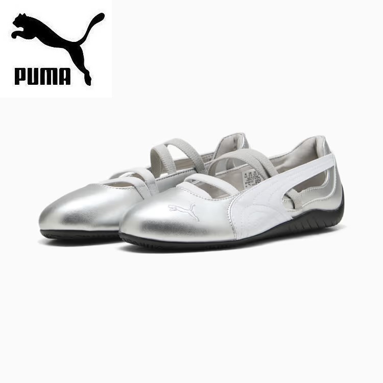 PUMA×Ferrari バレエシューズ　24.5㎝　グレー PUMA×Ferrari バレエシューズ24.5㎝グレー