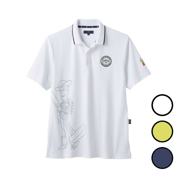 新品　CALLAWAY × Disney PIXAR コラボ半袖モックネックLL トイ・ストーリー／キャロウェイコレクション 半袖モックネック