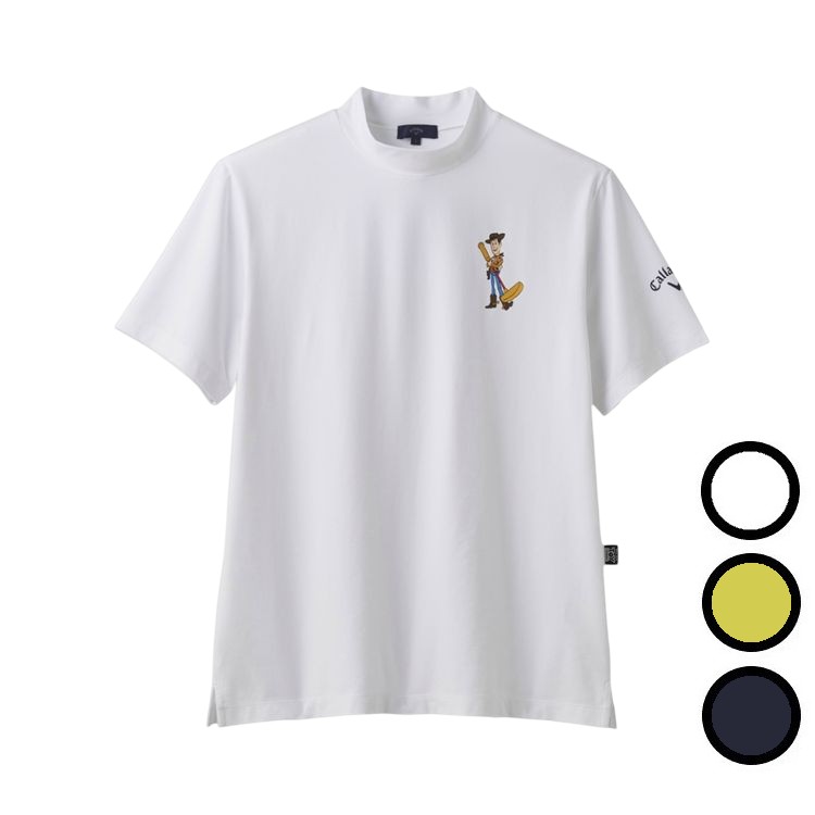 新品　CALLAWAY × Disney PIXAR コラボ半袖モックネックLL キャロウェイ（CALLAWAY）（メンズ）ゴルフウェア 半袖 モック
