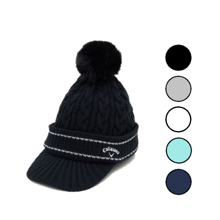 楽天市場】キャロウェイ(Callaway) ゴルフ ニット帽 レディース ツバ
