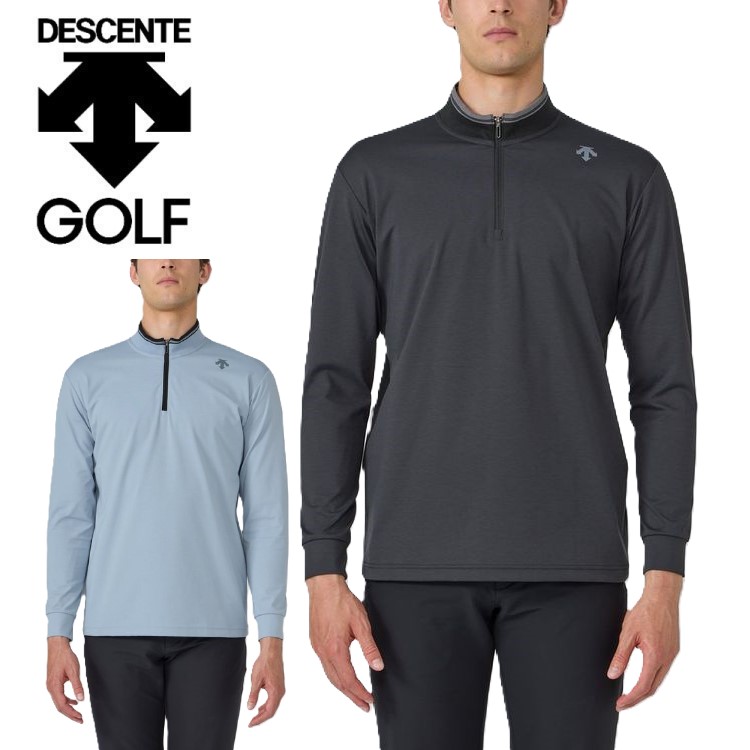 楽天市場】デサント ゴルフ DESCENTE GOLF メンズ ハーフジップ半袖