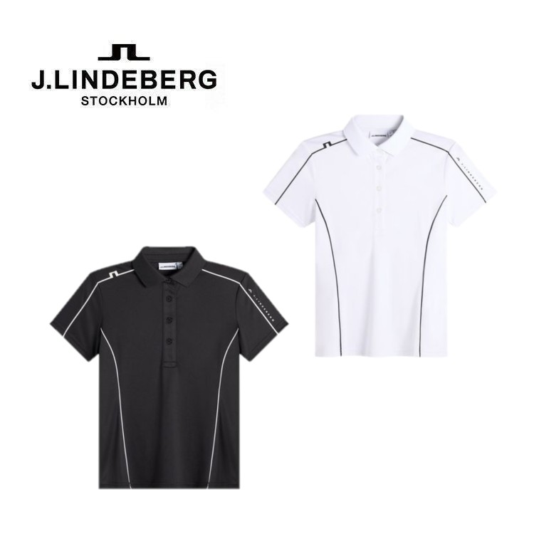 【全品ポイントUP中】 26春夏 ジェイリンドバーグ レディース Leyla Polo GWJT14825 25345 半袖 ポロシャツ シンプル ロゴ ストレッチ|トランスレーション 店