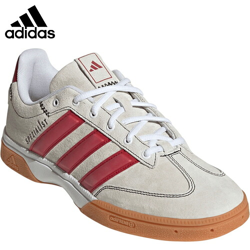 ■送料無料■【adidas】アディダス JR9587 Spezialist インドア シューズ【フットウェアホワイト/フットウェアホワイト/コアブラック】[インドア/室内シューズ/ハンドボール/グリップ/軽量/フィット/トレーニング/俊敏性/クッション性]【RCP】｜トランスポーツ