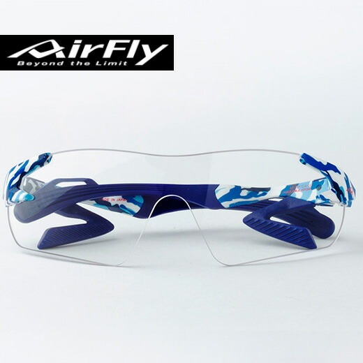 ■貨物輸送無料■【Air Fly】エア湖飛球 AF-301C-4T ひな形 :ブルーカモレンズ :調光水晶体[黒眼鏡/AirFly/ジゴスペック/日本製/銀輪/サイクリング/調光水晶体組込み書き割り]【RCP】