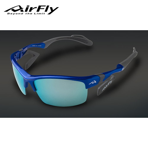 ■貨物輸送無料■【Air Fly】エア湖飛球 AF-303C-3 ひな形 :青色水晶体 :アクアブルーミラー[黒眼鏡/AirFly/ジゴスペック/日本製/紫外線保護すること/運動競技/マルチユース]【RCP】 スポーツサングラス-スポーツウェア・アクセサリー