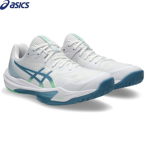 ■貨物輸送無料■【asics】アシックス 1051A080-106 SKY ELITE FF 3[WHITE/SABA BLUE][靴/シューズ/くつ/メンズ/排球/ハンドボール/バドミントン/部自然過程/野球クラブ自然過程/インドア運動競技]【RCP】