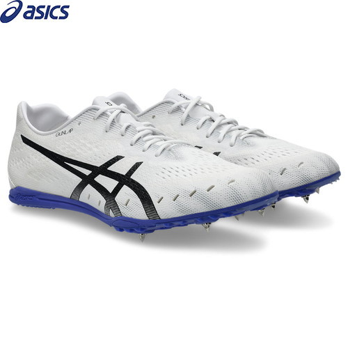 ■貨物輸送無料■【asics】アシックス 1093A229-101 GUN LAP 3[WHITE/COBALT BURST][靴/シューズ/くつ/ユニ一発やる/男女兼用/大地引きくらべる/スパイク/中距離/長距離]【RCP】