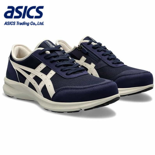 ■貨物輸送無料■【asics】アシックス商事 1291A056-400 HADASHIWALKER M056[ネイビーブルー/ともし火ベージュ][ハダシウォーカー/ウォーキング/シューズ/靴/くつ/運動すること靴/スニーカー/差し上げ物/祝い事/男女兼用/ユニ一発やる/メンズ/レディース]【RCP】