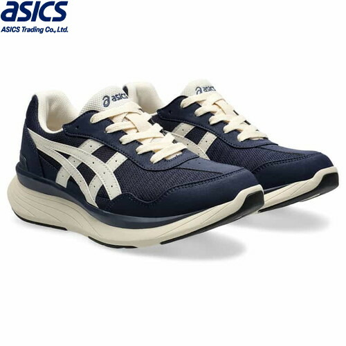 ■貨物輸送無料■【asics】アシックス商事 1242A019-400 KNEESUP (ニーズ引き上げる)[NAVY/BEIGE(ネイビーブルー×ベージュ)][レディース/靴/シューズ/くつ/スニーカー/運動すること靴/ウォーキングシューズ/心地好いシューズ/WELLNESS WALKER]【RCP】