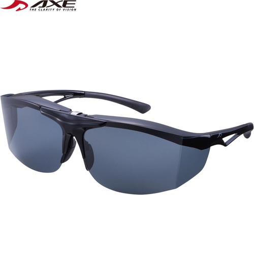 ■送料無料■【AXE】アックス FU605PCS-SM 跳ね上げオーバーグラス FU-605PCS[スモーク][オーバーサングラス/偏光レンズ/釣り/サイクリング/アウトドア/ドライブ/ランニング/ジョギング/ウォーキング/トレーニング/紫外線対策]【RCP】｜トランスポーツ